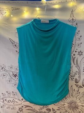 Zenana Outfitters Sleeveless Teal Knit Tank Top